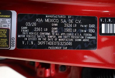 2026 Kia K4 LXS