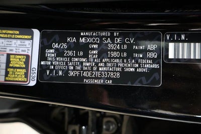 2026 Kia K4 LX
