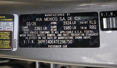 2026 Kia K4 LXS