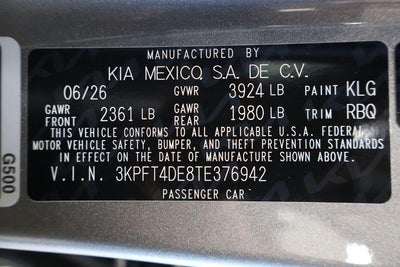 2026 Kia K4 LXS