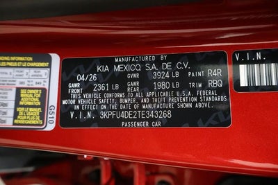 2026 Kia K4 EX