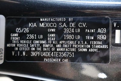 2026 Kia K4 EX