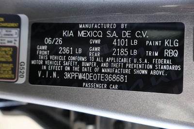 2026 Kia K4 GT-Line