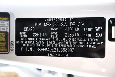 2026 Kia K4 GT-Line
