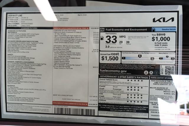 2026 Kia K4 GT-Line