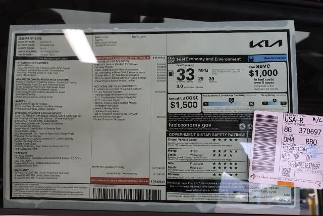 2026 Kia K4 GT-Line
