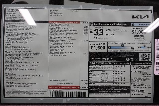 2026 Kia K4 GT-Line
