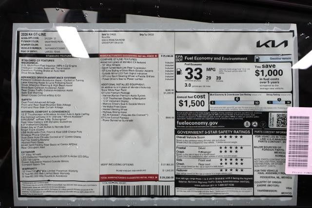 2026 Kia K4 GT-Line