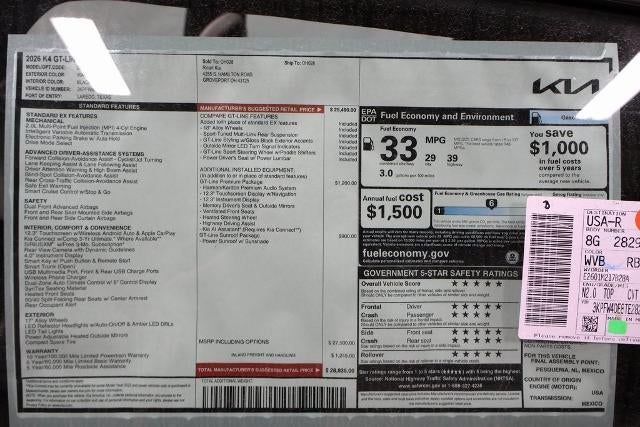 2026 Kia K4 GT-Line