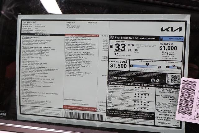 2026 Kia K4 GT-Line