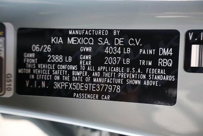 2026 Kia K4 Hatchback EX