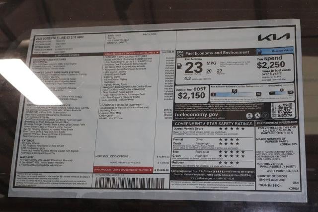 2026 Kia Sorento X-Line EX