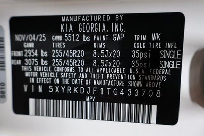 2026 Kia Sorento X-Line SX Prestige