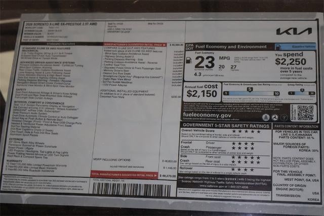 2026 Kia Sorento X-Line SX Prestige