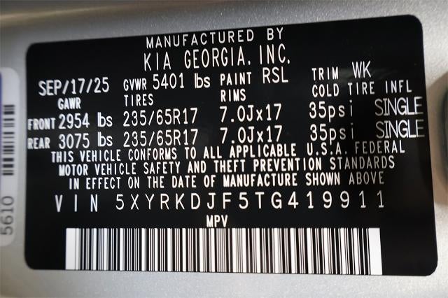 2026 Kia Sorento X-Pro SX Prestige