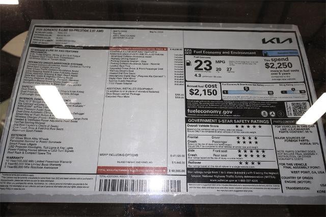 2026 Kia Sorento X-Line SX Prestige