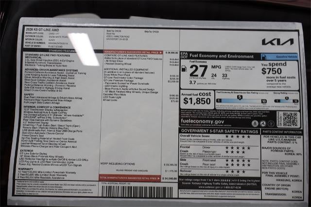 2026 Kia K5 GT-Line