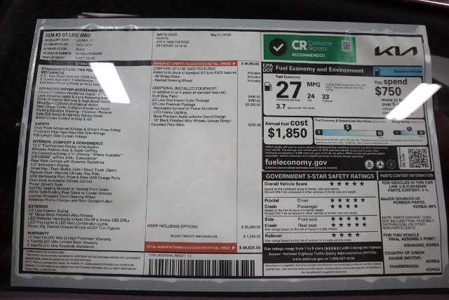 2026 Kia K5 GT-Line