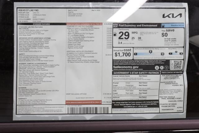 2026 Kia K5 GT-Line