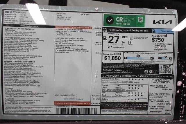 2026 Kia K5 GT-Line