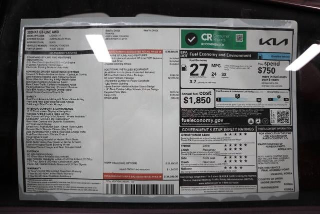 2026 Kia K5 GT-Line