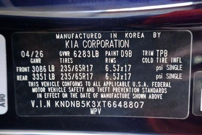 2026 Kia Carnival LXS