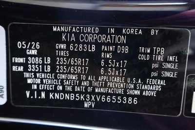 2027 Kia Carnival LXS