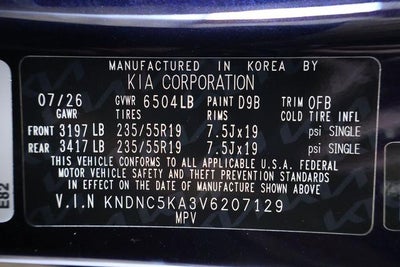 2027 Kia Carnival Hybrid EX