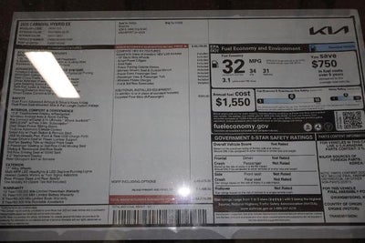 2026 Kia Carnival Hybrid EX