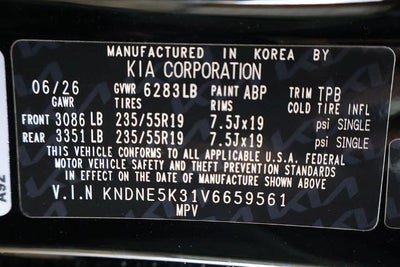 2027 Kia Carnival SX