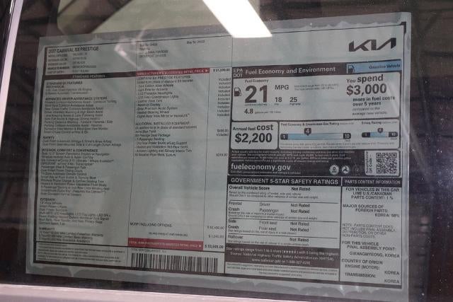 2027 Kia Carnival SX Prestige
