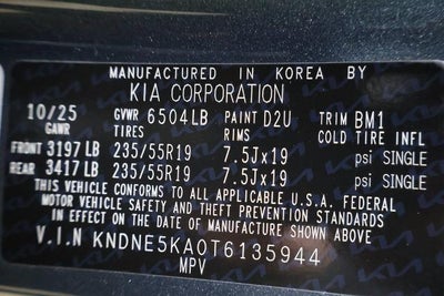 2026 Kia Carnival Hybrid SX