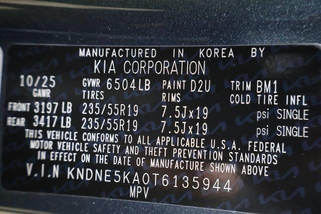 2026 Kia Carnival Hybrid SX