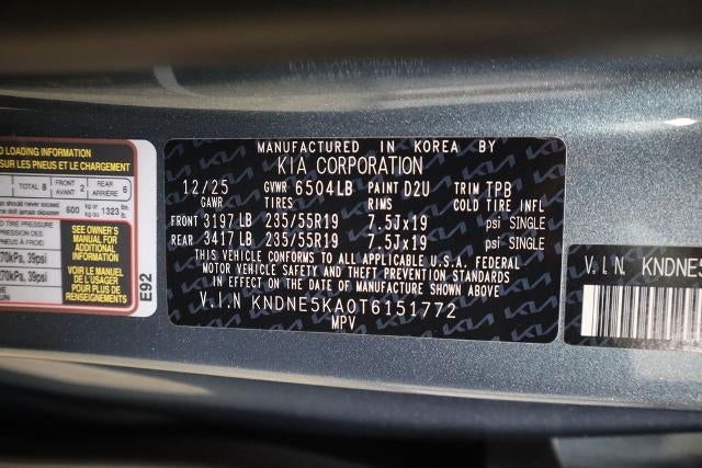 2026 Kia Carnival Hybrid SX