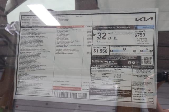 2026 Kia Carnival Hybrid SX