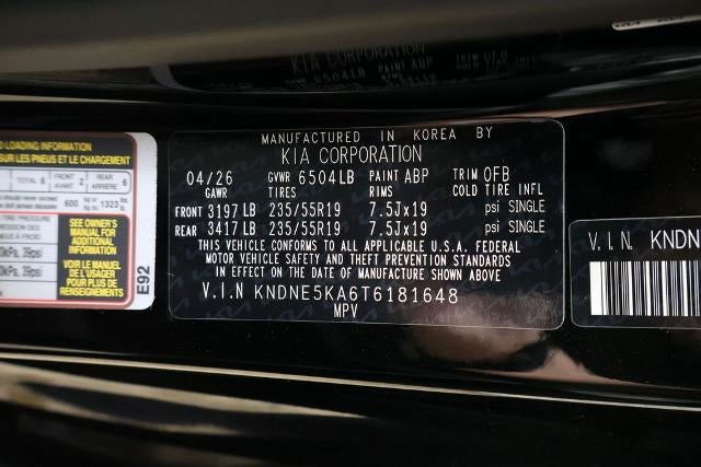 2026 Kia Carnival Hybrid SX