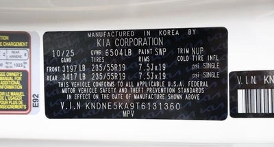 2026 Kia Carnival Hybrid SX