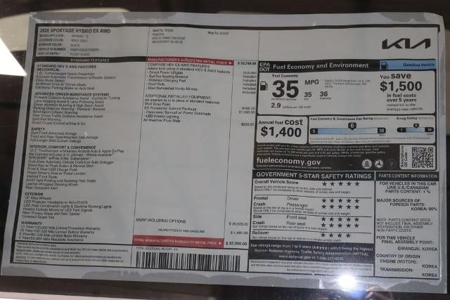 2026 Kia Sportage Hybrid EX