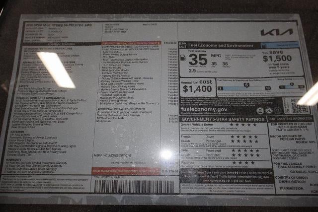 2026 Kia Sportage Hybrid SX-Prestige