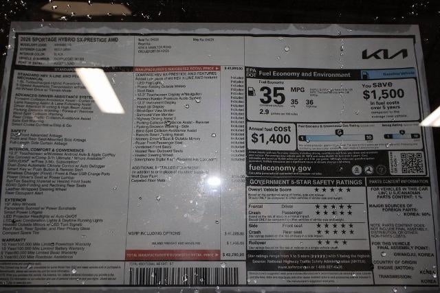 2026 Kia Sportage Hybrid SX-Prestige