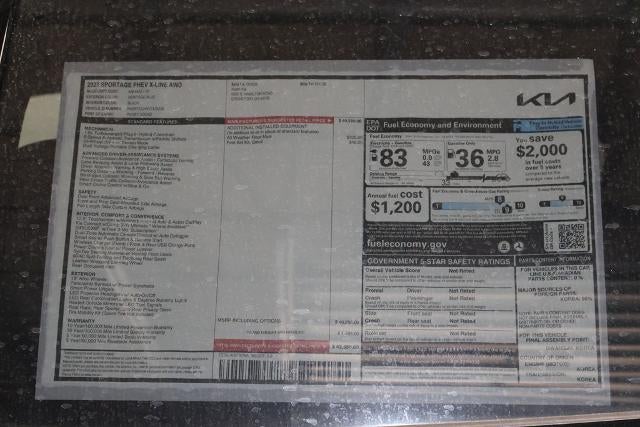 2027 Kia Sportage Plug-In Hybrid X-Line