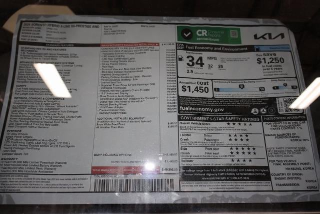 2026 Kia Sorento Hybrid X-Line SX Prestige