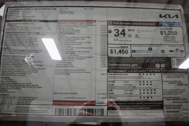 2026 Kia Sorento Hybrid X-Line SX Prestige