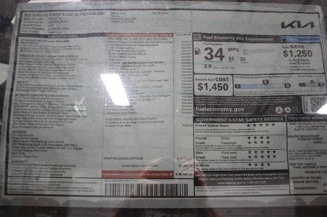 2026 Kia Sorento Hybrid X-Line SX Prestige