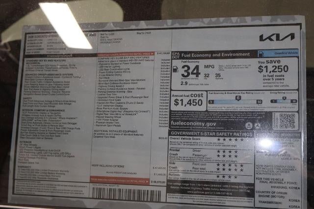 2026 Kia Sorento Hybrid X-Line SX Prestige