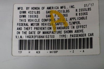 2017 Honda Accord Sedan Sport