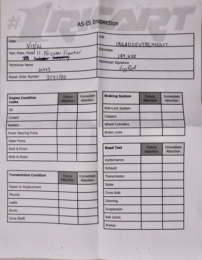 2011 Nissan Frontier SL