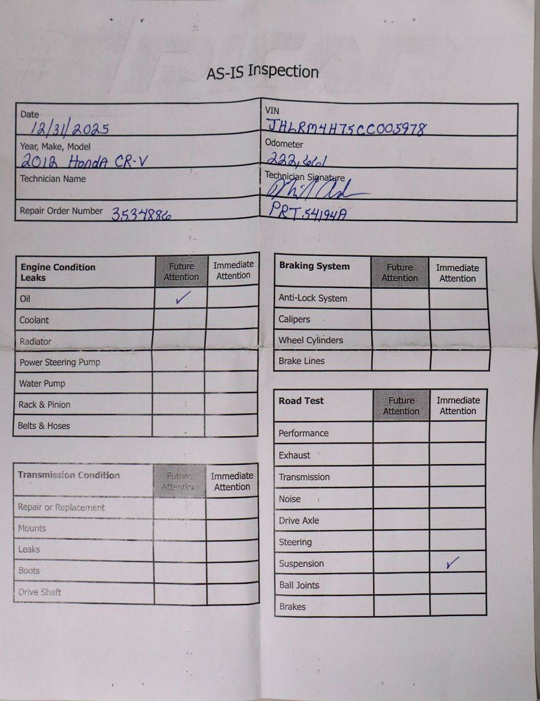 2012 Honda CR-V EX-L