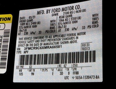 2021 Ford Bronco Sport Outer Banks 4x4