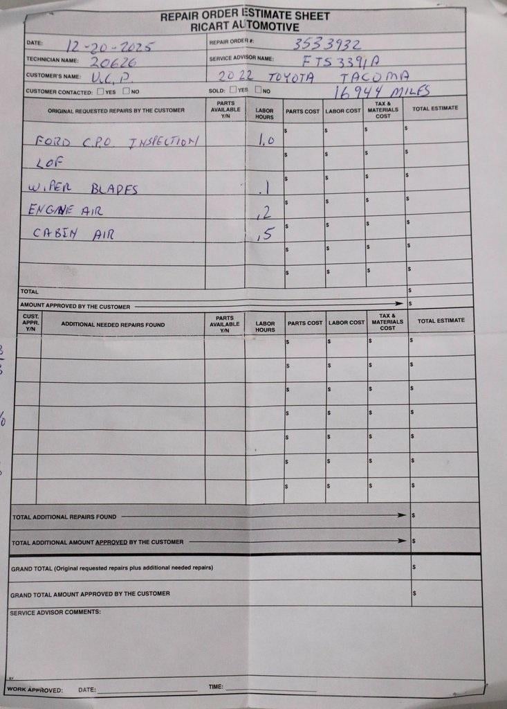 2022 Toyota Tacoma 4WD 4WD TRD Sport Double Cab 5' Bed V6 MT (Natl)